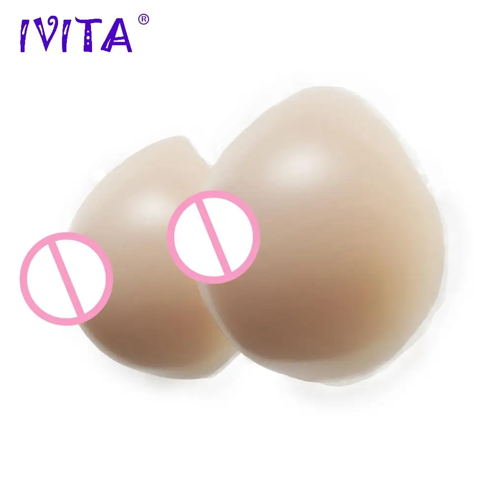 

IVITA Hot Sale 1400g Silicone Artificial Breasts Fake Boobs Enhancer Silicone Breast Forms for Crossdresser Mastectomy