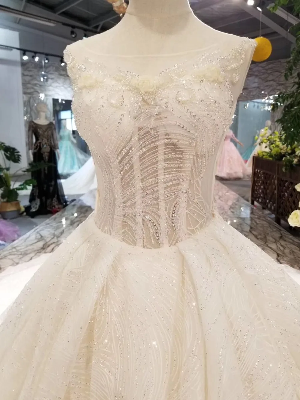 H & S свадебные Арабский Дубай Свадебные платья из органзы бисером торжественное платье Роскошные платья халат de брак vestidos de novia