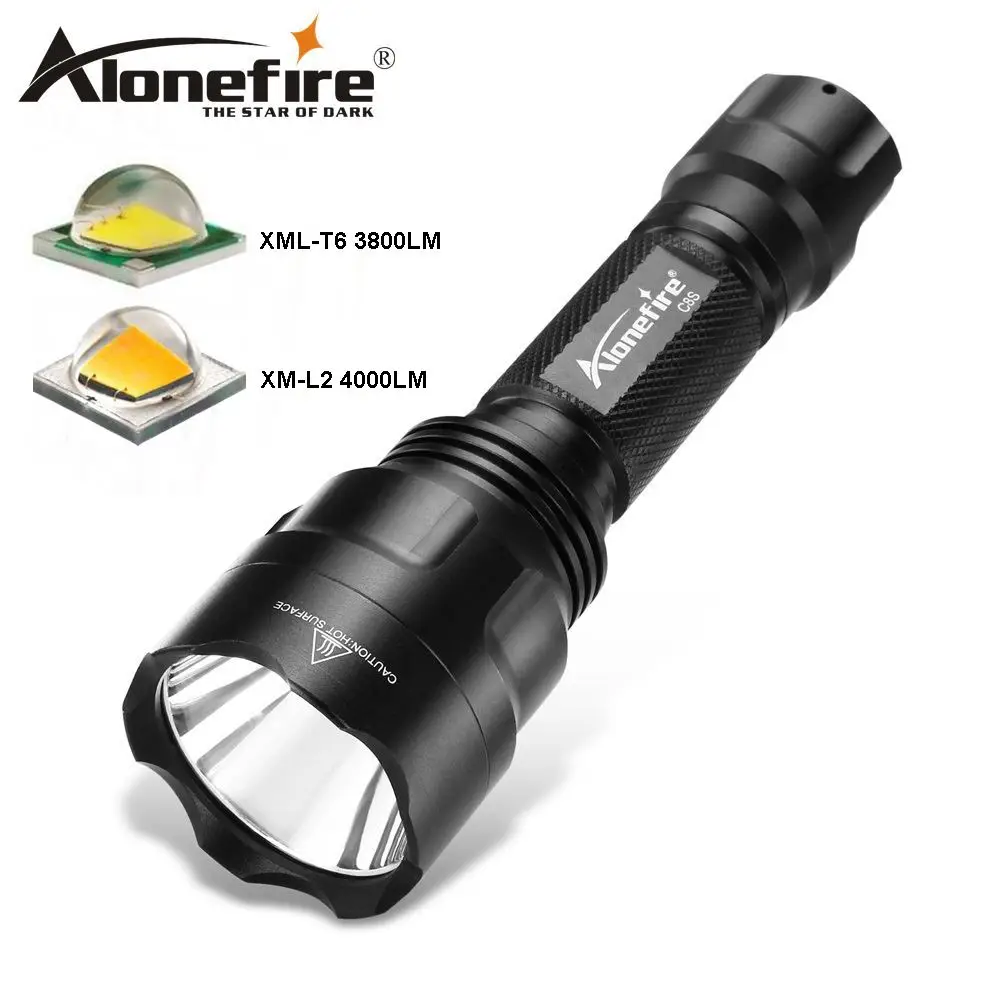AloneFire C8 مصباح ليد جيب 5000lm كري XML T6 L2 U3 الفانوس التكتيكية للماء الشعلة التخييم الصيد تنزه مصباح 18650 بطارية AloneFire C8 مصباح ليد جيب 5000lm كري XML T6 L2 U3 الفانوس التكتيكية للماء الشعلة التخييم الصيد تنزه مصباح 18650 بطارية