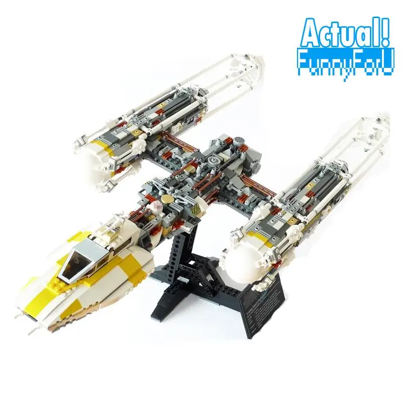 

Clone 10134 MOC LEPIN 05040 1473Pcs Star Wars Y-wing Attack Starfighter Model Building Kits Blocks Bricks Toys for children Gift