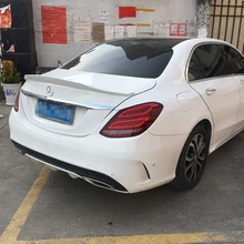 뒷 트렁크 뚜껑 자동차 스포일러 날개 벤츠 c 클래스 w205 psm 스타일 ducktail 립 후면 날개 스포일러 abs 플라스틱 스포일러(China)