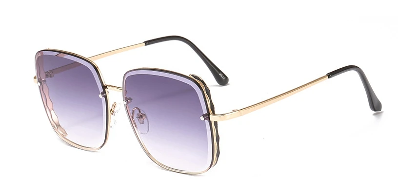 Солнцезащитные очки с квадратными заклепками в стиле ретро для мужчин и женщин модные очки UV400 Винтажные Очки 47252