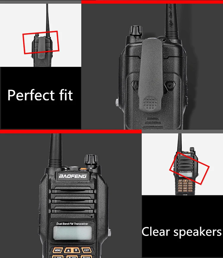 Из 2 предметов Baofeng UV-9R УФ 9R UV9R влагонепроницаемые Walkie Talkie ветчина УКВ радио IP67 станции 8 Вт для 10 км трансивер Boafeng Амадор