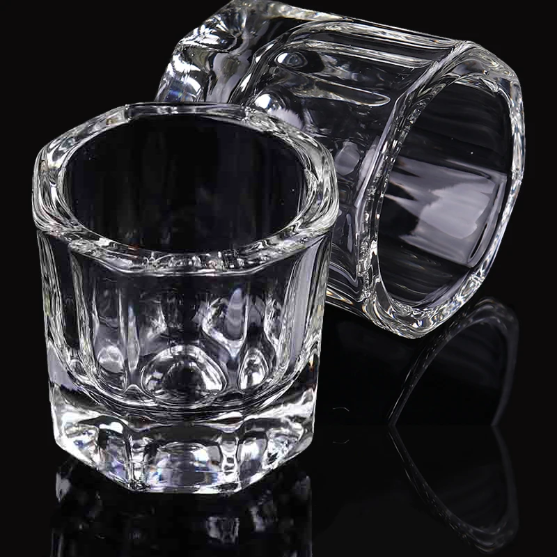 

1PC Clear Nail Cup Crystal Bowl Acrylic Powder Liquid Holder Dappen Dish Power Container Professional Nail Art Tool Manicu