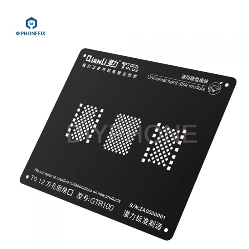 

PHONEFIX QianLi iBlack NAND BGA Reballing Stencil 3D iBlack Stencils NAND Repair for iPhone 5S 6 6S 7G 7Plus 8 8P X
