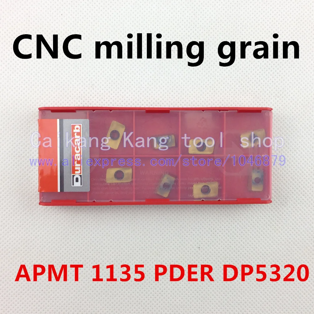 

10 / box. CNC milling grain. CNC knife tablets. Cutter. CNC milling. APMT 1135 PDER DP5320