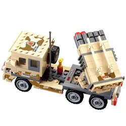 Военной ракетной автомобиль игрушки и хобби building страсть детские развивающие головоломка Строительство Модель Детские подарочные