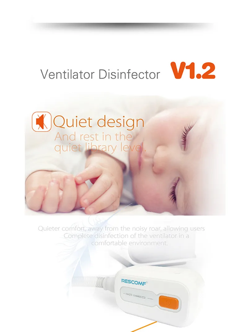 CPAP вентилятор дезинфектор стерилизатор AutoCPAP BiPAP стерилизатор устройство для внутренних частей трубки маска соответствует всем брендам моделей