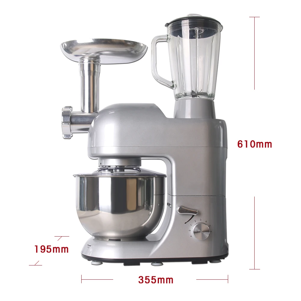 ITOP Multifunction Food Mixers Meat Grinder Noodles Maker Juicer Vegetable Fruit Blender 5.2L Mixing Bowl 1.5L Juicer Cup