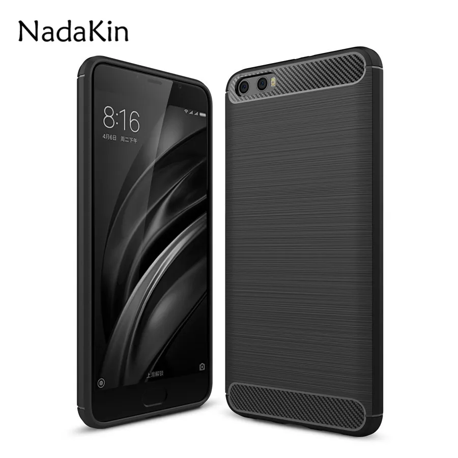 cheap Soft TPU Silicon Carbon Fiber Texture Brushed Phone Cover Case for Xiaomi Redmi 5 5S 5C 6 5X A1 Plus Note Max Mix 2 3 4 4X 4A 5A