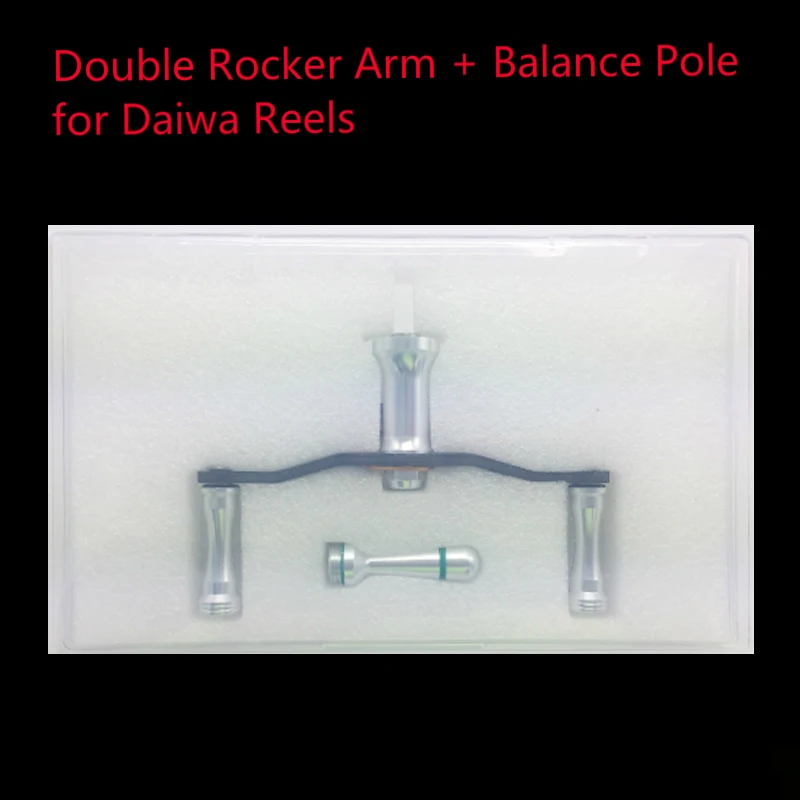 Модифицированная спиннинговая катушка с двойной рокерской ручкой, балансировочная штанга для кальмаров, набор для Daiwa/Shimano серии, колесные рыболовные принадлежности PESCA - Цвет: Silver for Daiwa