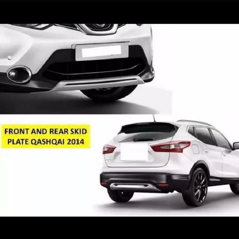 Авто Передняя и задняя опорная плита для nissan qashqai J11, ABS хром, 2 шт./лот