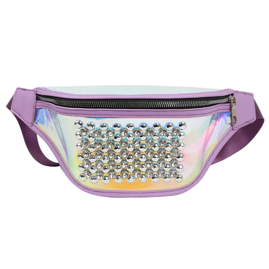 Purple Transer женская сумка на грудь из искусственной кожи, сумка на пояс на плечо, новинка, модная женская сумка на пояс для путешествий - Цвет: Purple