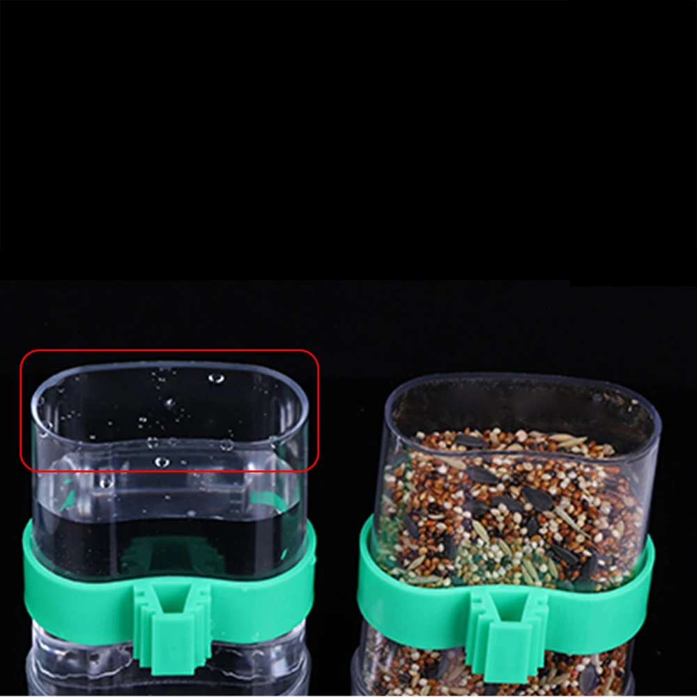 Pet Bird Automatic Drinker Food Feeder Waterer Clip Aviary Cage Parrot Bird Equipment Birdcage Accessory Drinking Fountain bird feeder