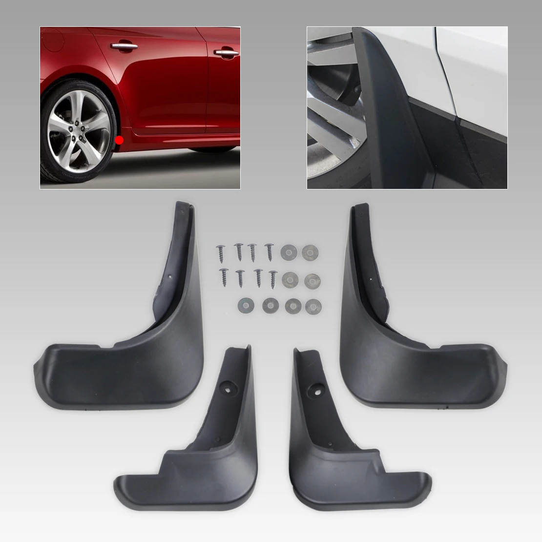 

beler ABS Plastic Mud Flaps Splash Guards Mudguard Mudflaps For Chevrolet Cruze 2008 2009 2010 2011 2012 2013