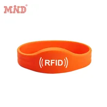 200 шт. цвет на заказ 125 кГц EM4200 rfid браслет близость Водонепроницаемый силиконовые NFC смарт-часы Тип пвхс радиодатчиком