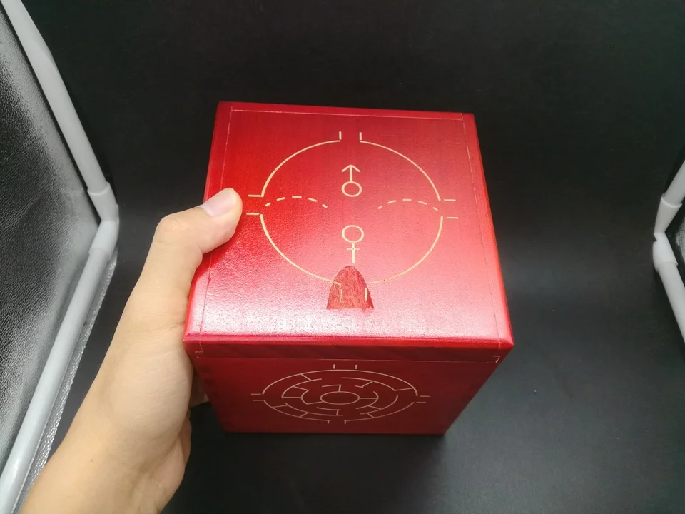 Сложная головоломка ящик из твердой древесины игрушка круглый Лабиринт деревянный секретный коробка для монет
