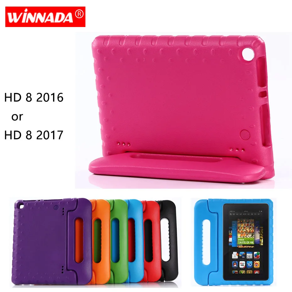 Чехол для Amazon Kindle Fire HD 8 2017 чехол HD8 2018 детский защитный планшета Ручной из ЭВА