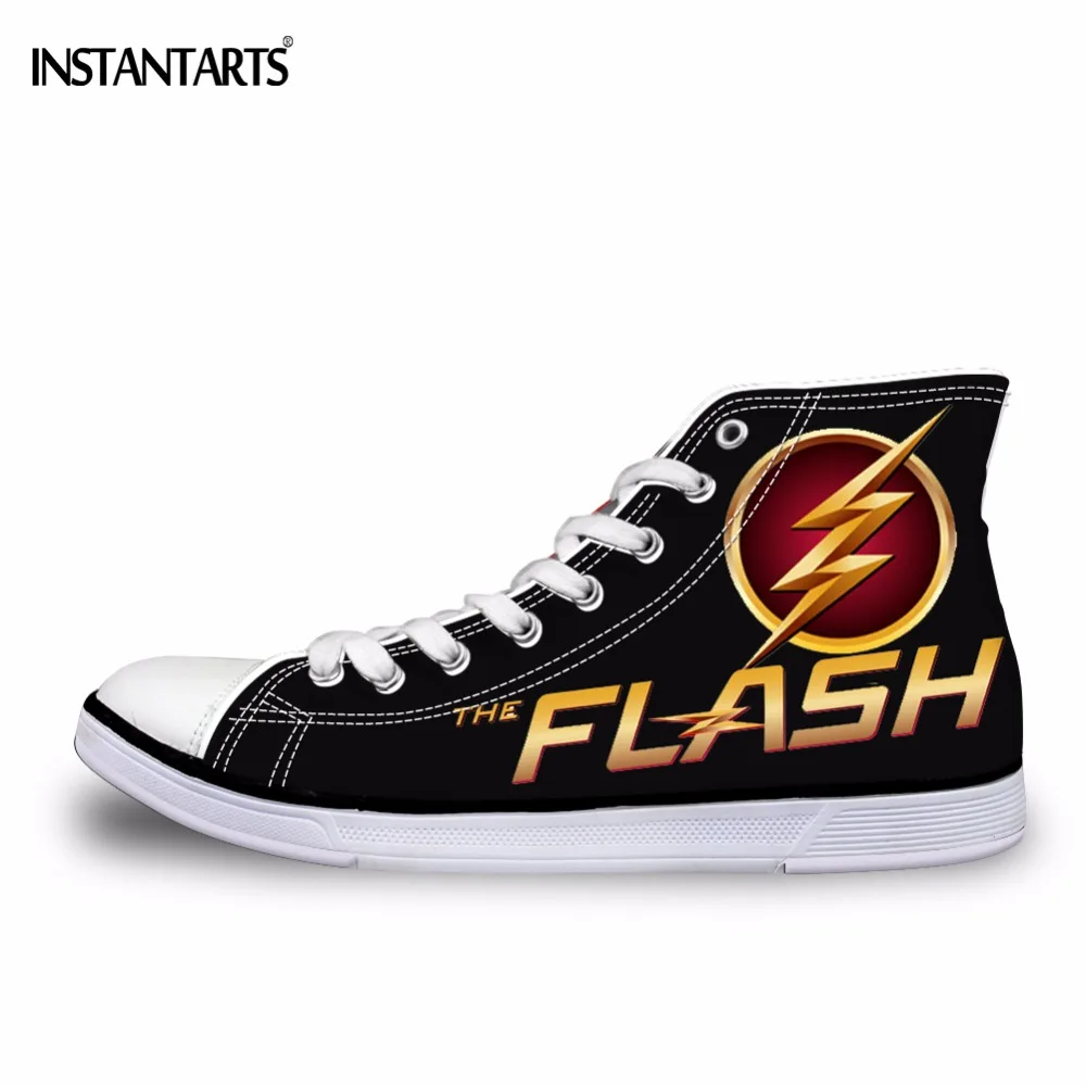 INSTANTARTS 2018 Fashion Men's High Top Canvas Shoes Cool ...