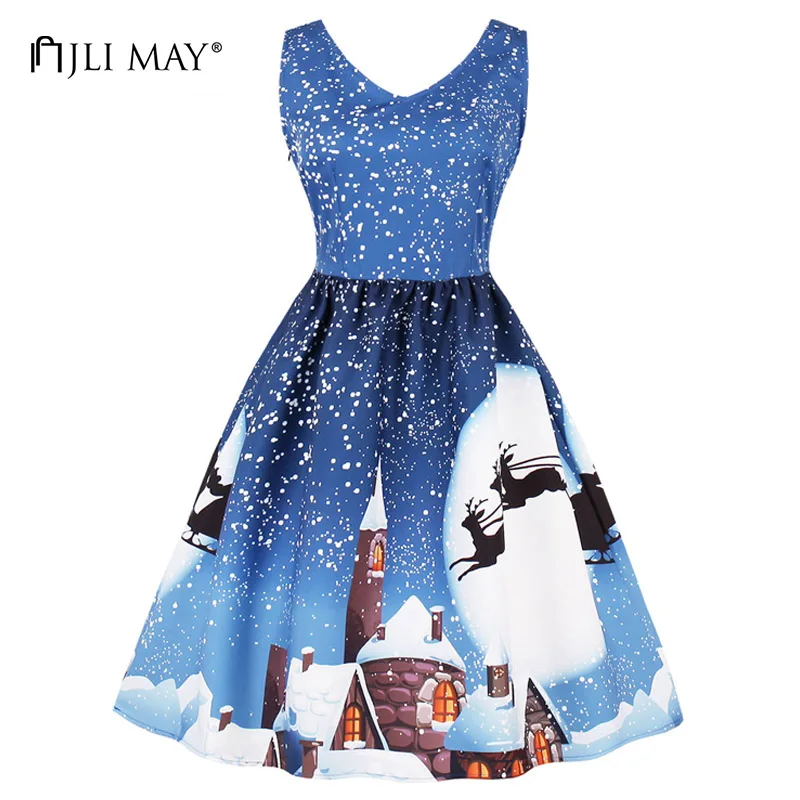 fit and flare christmas dress