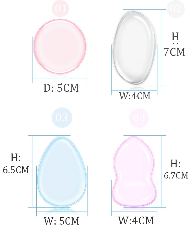 Мягкий силиконовый гель пудра слоеная губка для косметической основы лица BB крем Красота Макияж инструмент