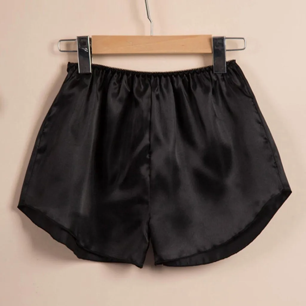 

2019 hot sale Summer shorts sleep women bottoms soft silk stain women home pajamas pants women shorts pyjamas