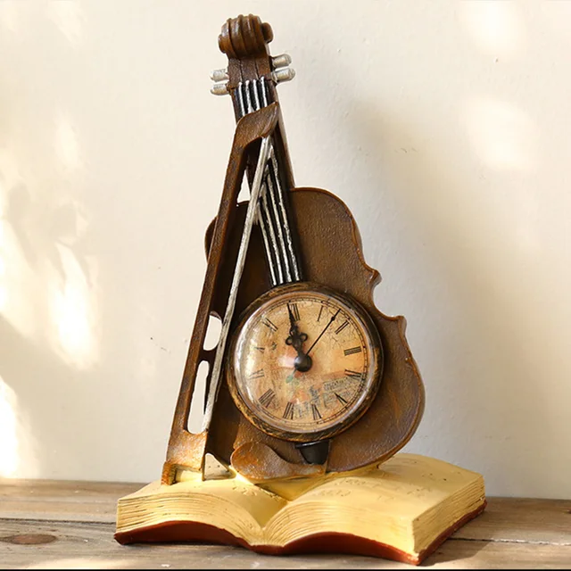 Europe Home Decoration Accessories Vintage Clock Violin Globe With Saving Box Decorative Figurines Antiques For Home Decor-in Figurines & Miniatures ... Europe Home Decoration Accessories Vintage Clock Violin Globe With Saving Box Decorative Figurines Antiques For Home Decor-in Figurines & Miniatures ...