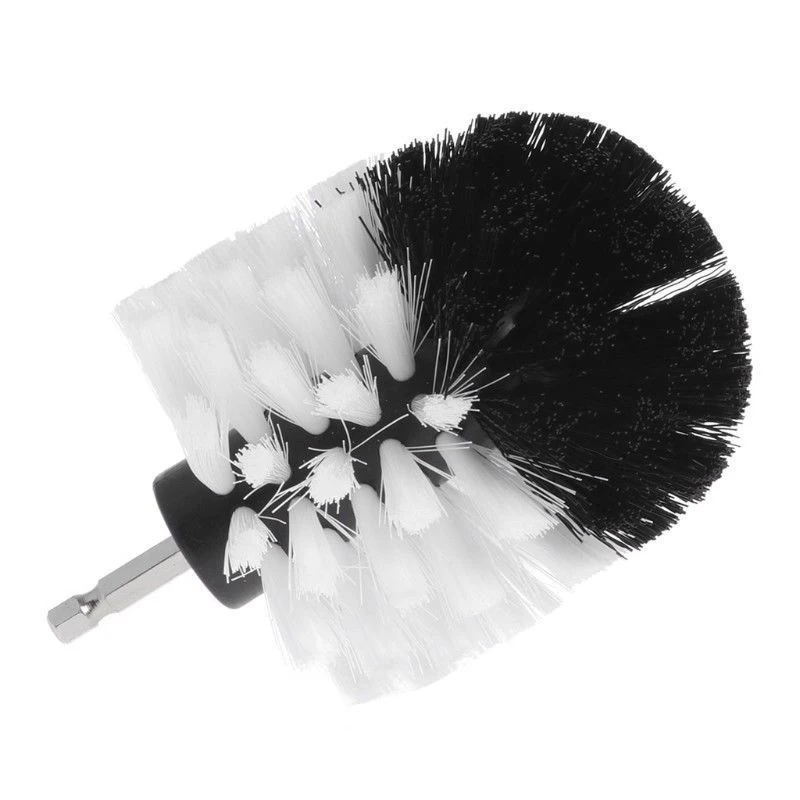 3.5Inch Drill Cleaning Brush Power Scrubber Stiff Scrub Brush Bit Pad Bathroom Tile ToolSponges