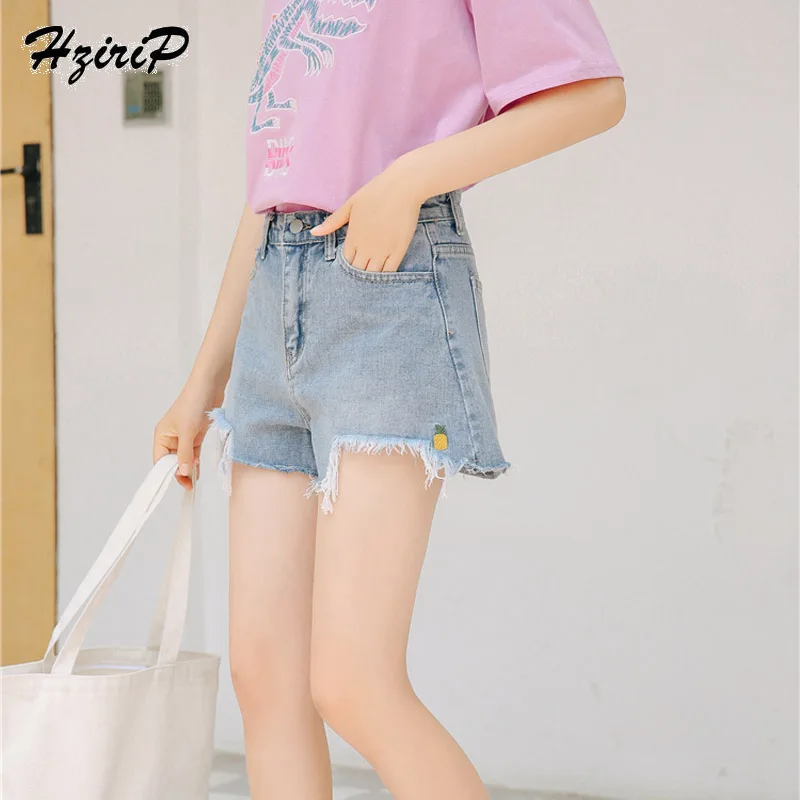 HziriP Short Jeans Fashion High Waist Casual Denim Shorts