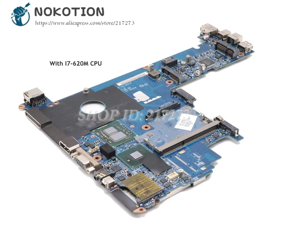 NOKOTION для hp Elitebook 2540 P Материнская плата ноутбука I7-620M Процессор DDR3 598765-001 KAT10 LA-5251P основная плата