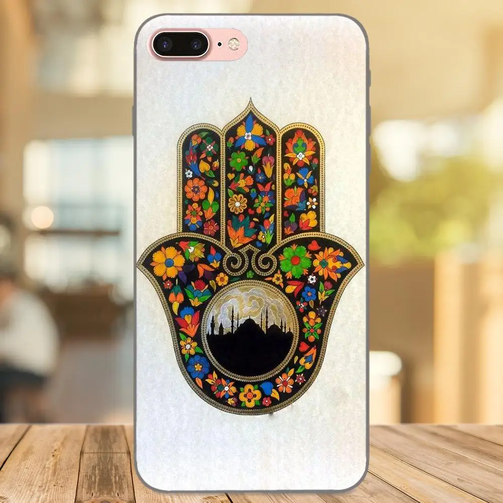 Мягкая Капа Coque Хамса от дурного глаза Judaica рука для Samsung Galaxy Note 4 8 9 S3 S4 S5 S6 S7 S8 S9 S10 Edge
