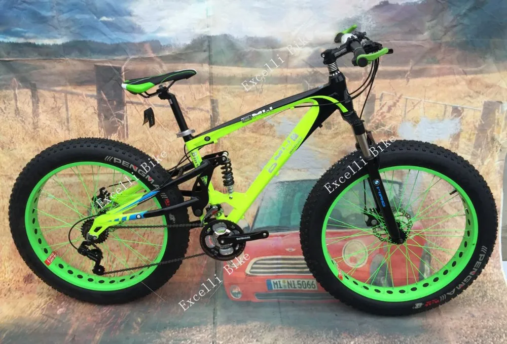 26 Snow Bicycle Fat Bike 4.0inch Widen Tire Mountain Terrain Bicicleta 8 Speeds Bici vtt Bicicleta de Montanha Bike 2622