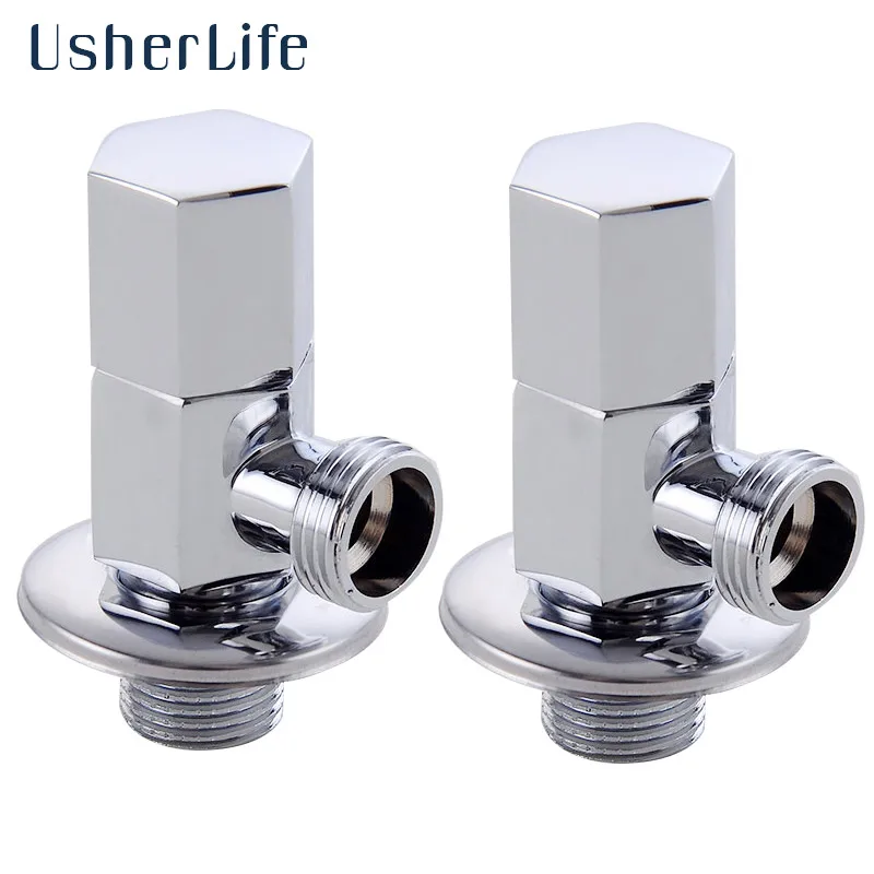 2PCS Brass Angle Valve Toilet Filling Valves Bathroom Hardware Shower
