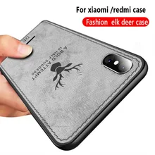

KSTUCNE elk deer Case For xiaomi Redmi 6 / Pro/Mi 6x case Fashion Cloth Texture silicon Cover For xiaomi Redmi Note 5 6 Pro