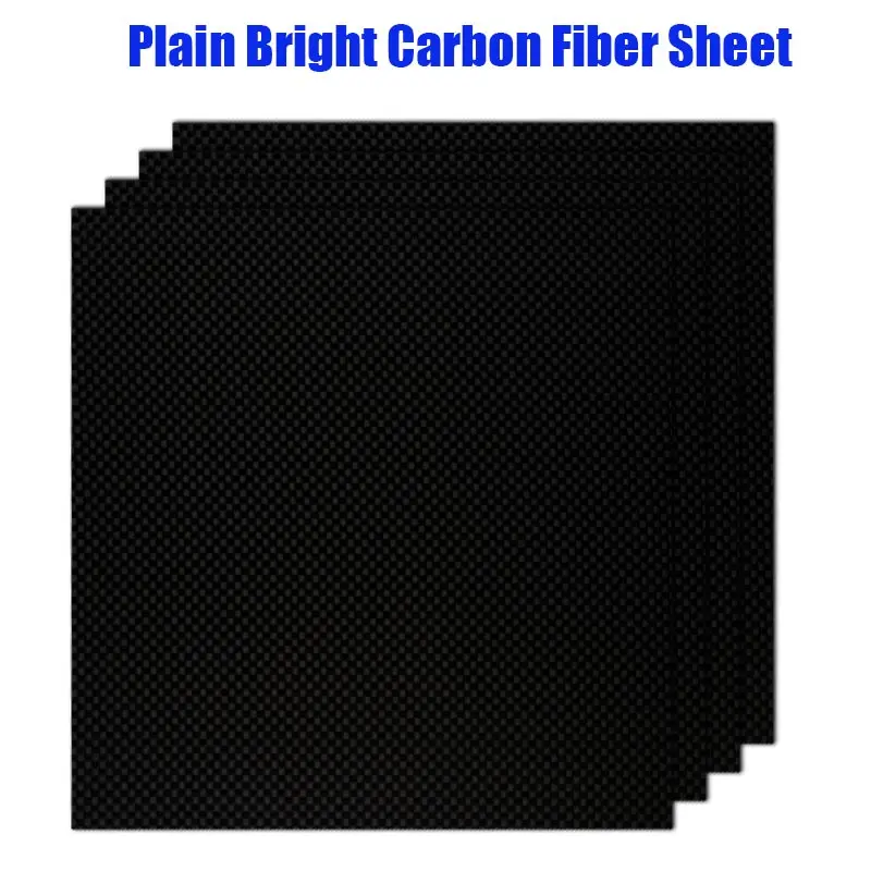 Plain Matt 400*500mm Real Carbon Fiber Plate Panel Sheets 1.5mm-8.0mm Thickness Composite Hardness Material For RC