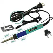 ROHS 936d цифровой ЖК Регулируемая температура электрическая паяльная станция Электрический паяльник 220 в 60 Вт+ припой tip5/шт. нож