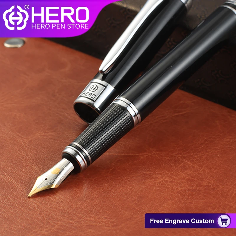 

Hero Fountain Pens Original Authentic Writing Supplies High Quality Luxury Iraurita 0.5mm Smoothly Writing Pens 1017