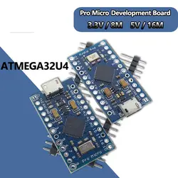 Про микро для Arduino ATmega32U4 5 V/16 МГц 3,3 V/8 модуль MHz с 2 row штыревые для Leonardo