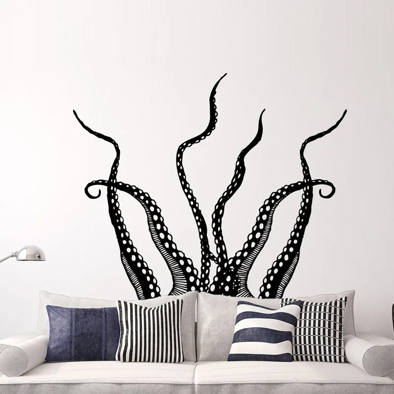 

Hot Sale Octopus Tentacles Wall Stickers Home Decor Animals Wall Decals Living Room Children Room Nursery Wallpaper Murals