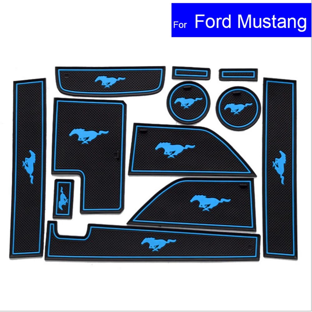 Противоскользящие коврики для дверей Ковров подстаканников Ford Mustang T70 2015 2016 2017