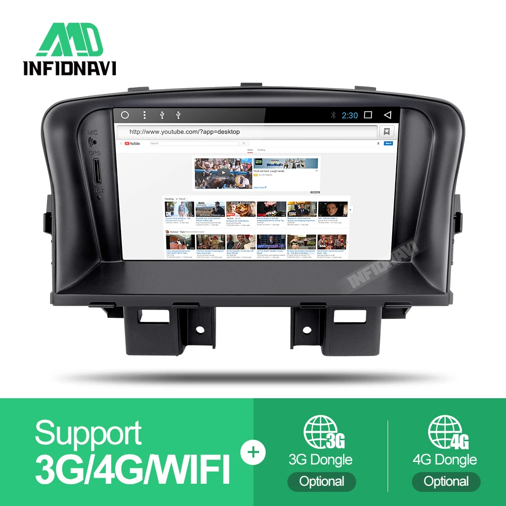 Perfect Infidnavi ZLKLZ7060  Android 7.1 car dvd radio player For Chevrolet Cruze 2008 2009 2010 2011 2012 car dvd gps stereo player 5