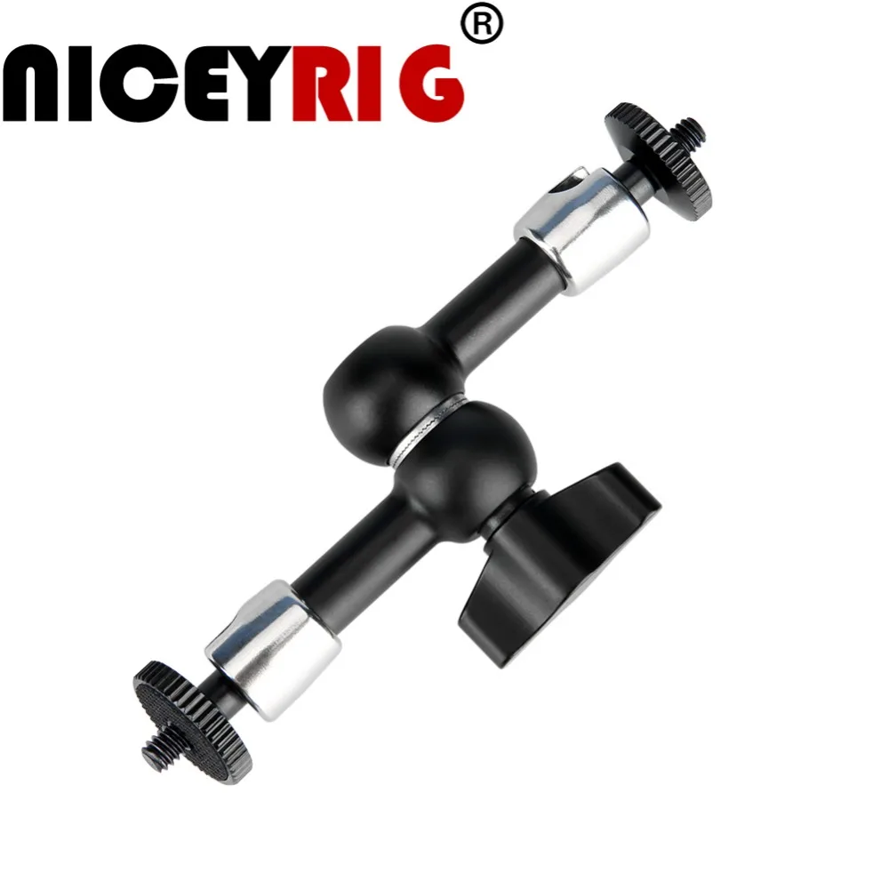 NICEYRIG 1/4 &quotвинт с шаровой головкой ARRI Rosette Rig Magic Arm монитор крепление для EVF видоискателя светильник камера Nato