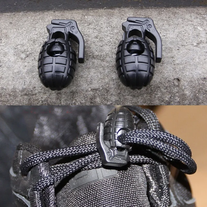 

outdoor hike camoing shoelace antiskid button hiking accessories convenient shoelace button tighten rope clip