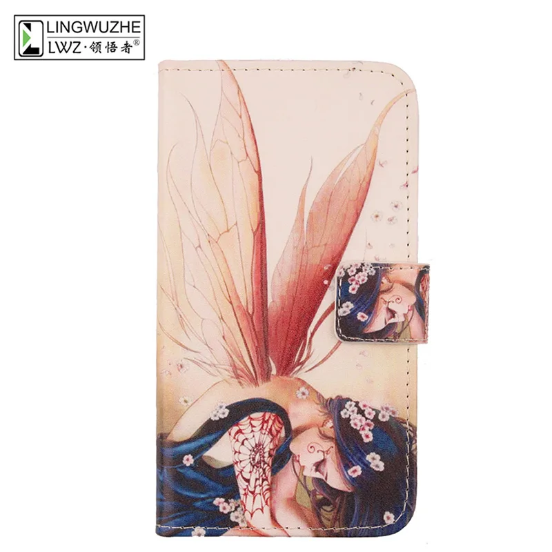 Чехол для LG L Bello D331 D335, двойной кожаный бумажник с откидной крышкой, дизайнерский чехол для мобильного телефона, чехол для телефона, чехол - Цвет: Wing girl