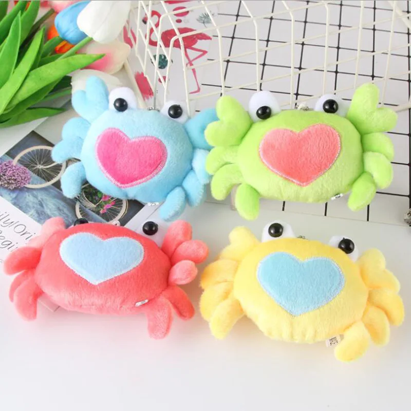 

Plush Toy Marine Animal Crab Plush Toy Crab Filled Plush Doll Jewelry Keychain Pendant Children Backpack Decoration Gift