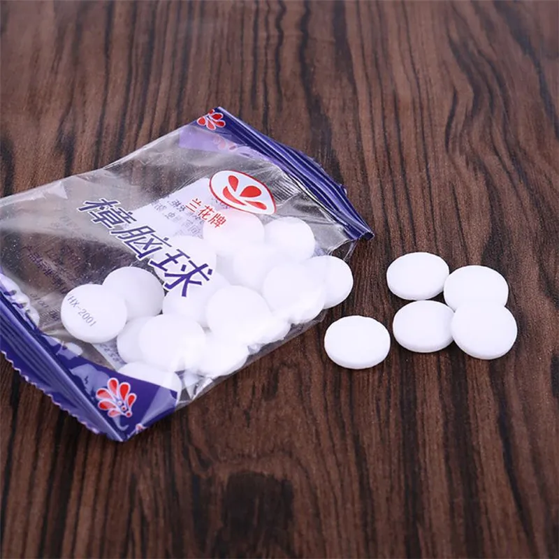 

1/5 Bag Lot Naphthalene Balls Moth balls House Moth expel Camphor ball Toilets Cupboards Books Cloth Mothballs drop shipping