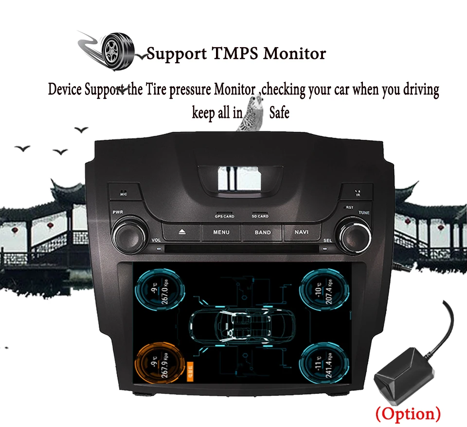 Sale 2 DIN 8" Android 9.0 Car DVD Player For Chevrolet Holden S10 TRAILBLAZER COLORADO ISUZU DMAX In-dash Car GPS Radio Audio Video 2
