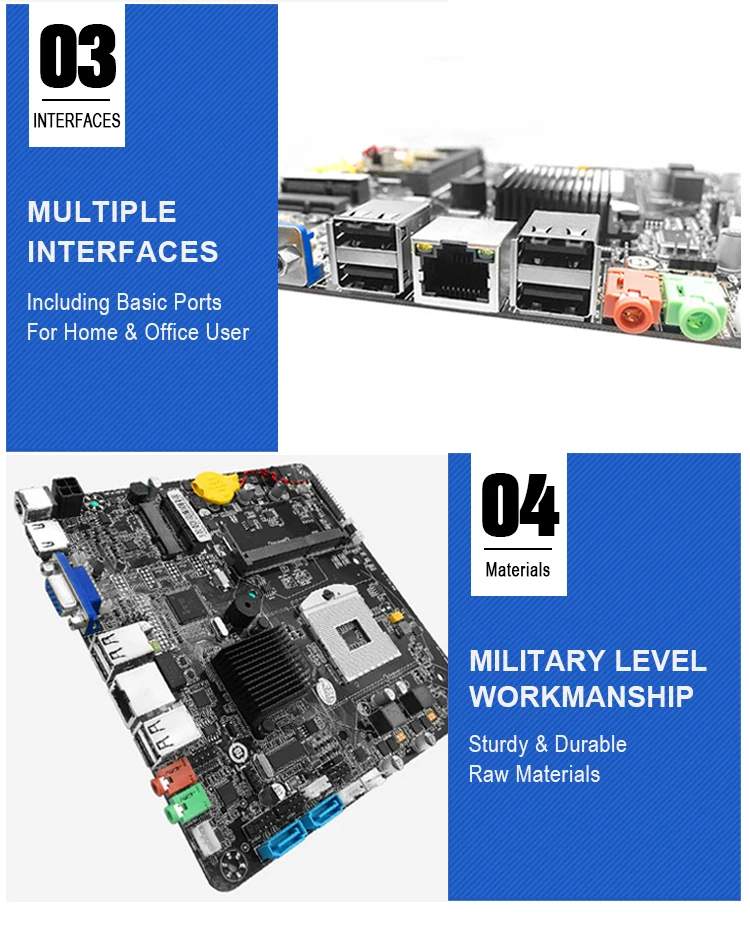 JINGSHA HM55 Motherboard Core i3/i5/i7 PGA 988 CPU with Dual Channel 18/24-bit LVDS SATA 3Gb/s Mini PCI-E for AIO thin client