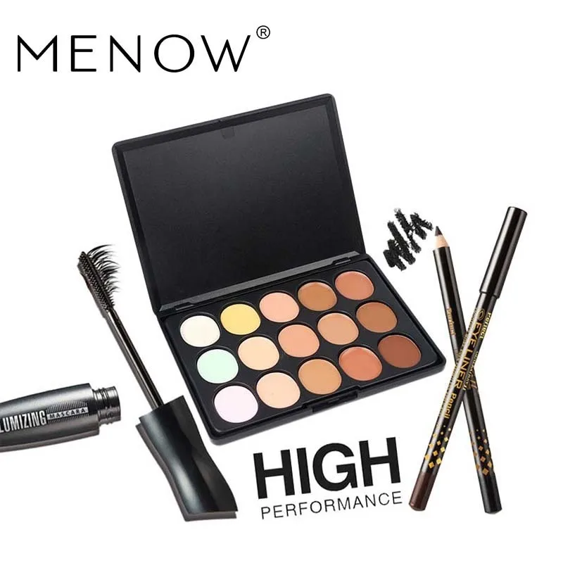 MENOW Brand Make up set 1PCSExtend Eyelashes Curling Mascara +Two