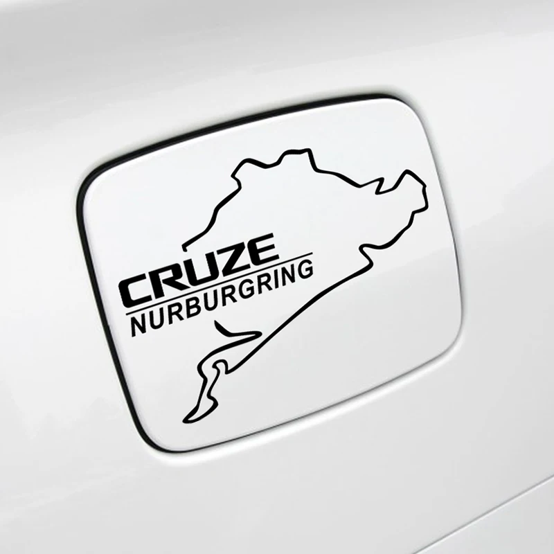 

Funny Racing Nurburgring Car Fuel Tank Cap Stickers Decal For Chevrolet Cruze Reflective Auto Decoration Car Accessories Styling